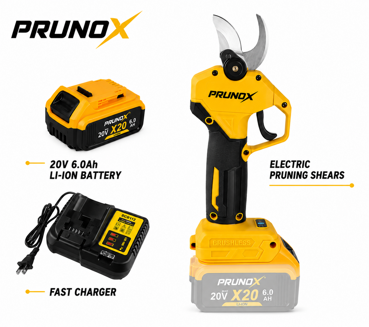 PRUNOX™ X20 Brushless Electric Pruning Shears